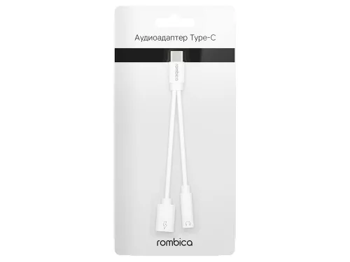 Rombica Type-C Adapter 3.5C, белый фото 2 Rombica Type-C Adapter 3.5C, белый фото 2