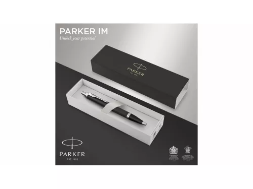 Шариковая ручка Parker IM Mat Black CT лак матовый, стержень: M, цвет чернил: blue, в подарочной упаковке. фото 6 Шариковая ручка Parker IM Mat Black CT лак матовый, стержень: M, цвет чернил: blue, в подарочной упаковке. фото 6