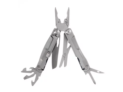 Мультитул Stinger, 106 мм, 15 функций, сталь, серебристый, в комплекте нейлоновый чехол фото 3