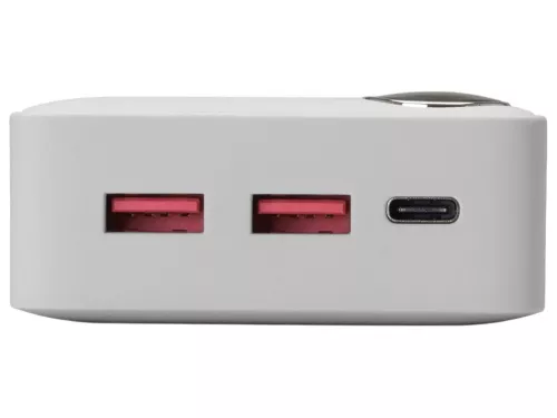 Внешний аккумулятор Mild Pro c быстрой зарядкой QC/PD, 20 000 mAh, белый фото 6 Внешний аккумулятор Mild Pro c быстрой зарядкой QC/PD, 20 000 mAh, белый фото 6