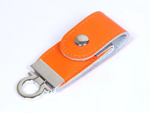 USB-флешка на 16 Гб в виде брелка, оранжевый фото 2