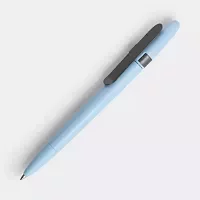 Ручка шариковая Prodir DS5 TSM Metal Clip, голубая с серым