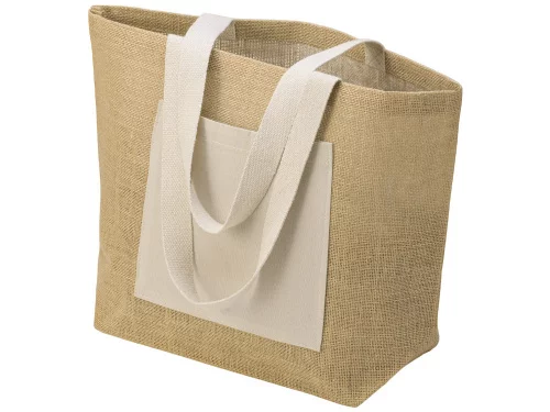 Сумка Jute джутовая с широким дном, натуральный Сумка Jute джутовая с широким дном, натуральный