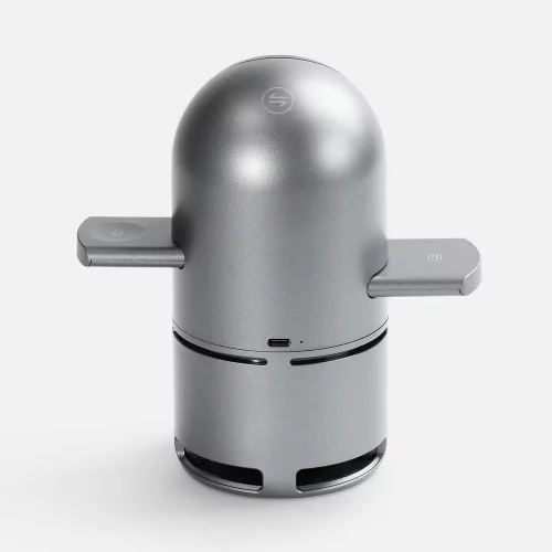 Bluetooth-колонка с беспроводной зарядкой Droid, серая фото 4