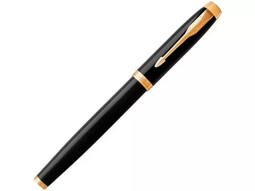 Ручка роллер Parker IM Core Black GT, черный/золотистый фото 5