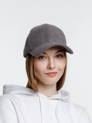 Бейсболка Soft Core, серая фото 9