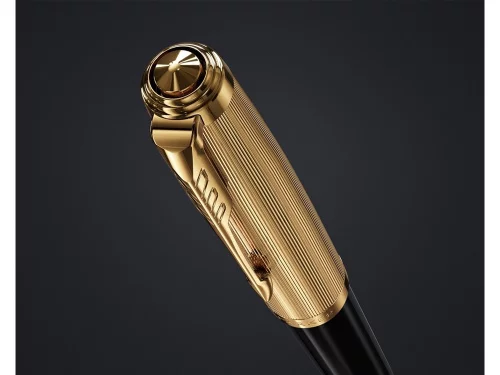 Шариковая ручка Parker 51 DELUXE BLACK GT, стержень: M, цвет чернил: black, в подарочной упаковке. фото 4