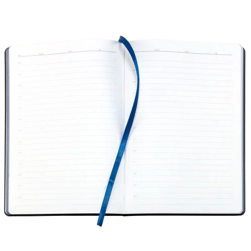 Ежедневник Bookmark, недатированный, черный с синим фото 7