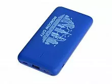 Внешний беспроводной аккумулятор с подсветкой лого Reserve X v.2, 8000 mAh, ярко-синий
