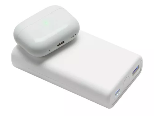 Внешний беспроводной аккумулятор 2-в-1 с функцией зарядки Apple Watch, QC/PD AtomIQ, 10000 мАч, белый фото 8 Внешний беспроводной аккумулятор 2-в-1 с функцией зарядки Apple Watch, QC/PD AtomIQ, 10000 мАч, белый фото 8