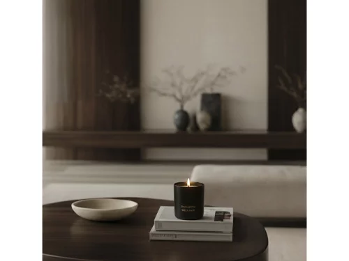 Ароматическая свеча Wellmark Tender Affection - сплошной черный фото 8