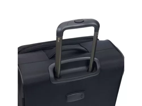 Чемодан TORBER Brosno, чёрный, нейлон 600D, 48 х 22 х 78 см, 85 л фото 4