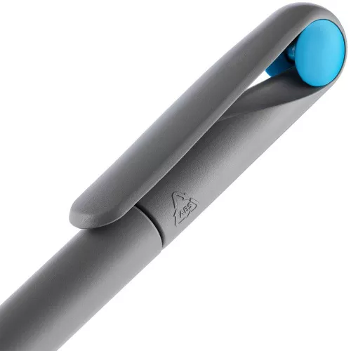 Ручка шариковая Prodir DS1 TMM Dot, серая с голубым фото 5 Ручка шариковая Prodir DS1 TMM Dot, серая с голубым фото 5