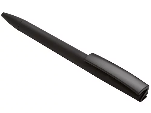 Ручка пластиковая soft-touch шариковая Zorro, черный фото 5