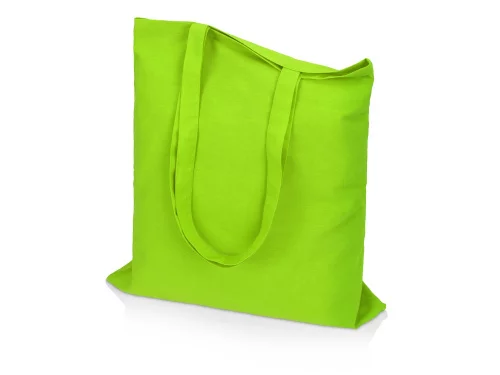 Сумка для шопинга Carryme 140 хлопковая, 140 г/м2, зеленое яблоко фото 7