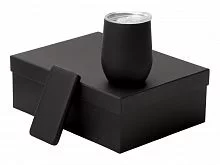 Подарочный набор с термокружкой и повербанком С2, 10000 mAh, черный