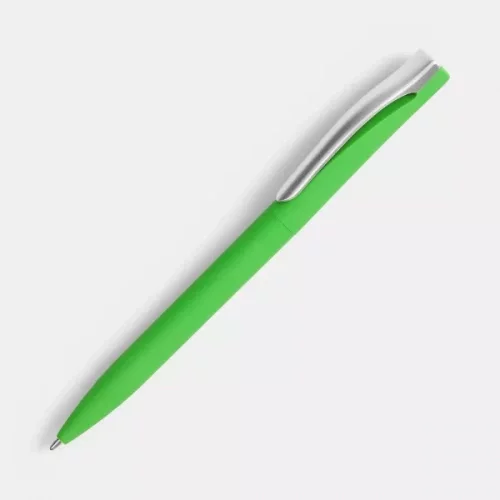 Ручка шариковая Pin Soft Touch, зеленая фото 2
