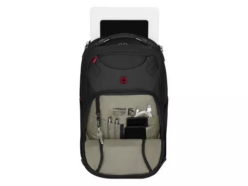 Рюкзак WENGER Cosmic 17, чёрный, переработанный ПЭТ/ПВХ/полиэстер, 34 x 23 x 49 см, 30 л фото 7