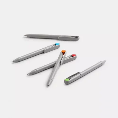 Ручка шариковая Prodir DS1 TMM Dot, серая с синим фото 8