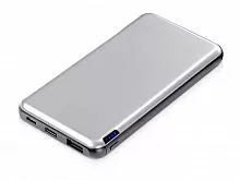 Внешний аккумулятор Forge v.2, металл, 10000mah, серебристый