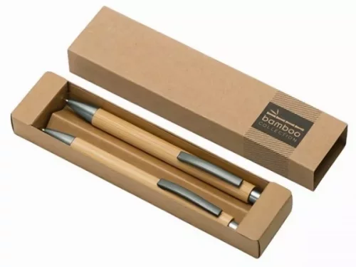 Подарочный набор «Tender bamboo» с шариковой ручкой и механическим карандашом из бамбука фото 5