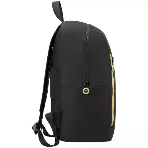 Складной рюкзак Compact Neon, черный с зеленым фото 3