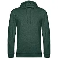 Толстовка с капюшоном унисекс Hoodie, темно-зеленый меланж