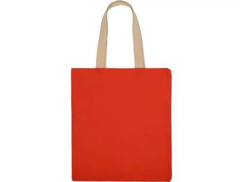 Сумка для шопинга Steady из хлопка с парусиновыми ручками, 260 г/м2, красный фото 5