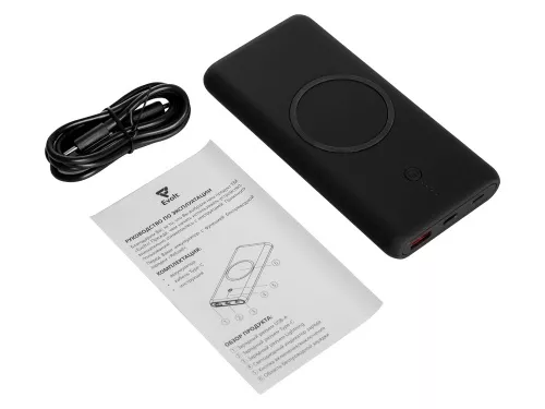 Внешний беспроводной аккумулятор c QC/PD Reload, 10000 mAh, черный (Р) фото 6 Внешний беспроводной аккумулятор c QC/PD Reload, 10000 mAh, черный (Р) фото 6