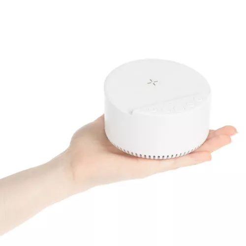 Bluetooth-колонка с беспроводной зарядкой relaxTime, белая фото 8 Bluetooth-колонка с беспроводной зарядкой relaxTime, белая фото 8