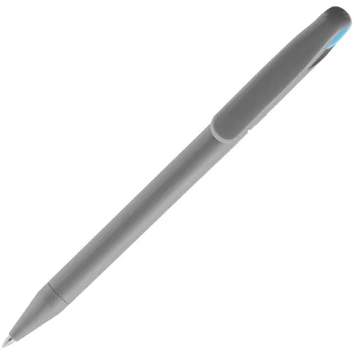 Ручка шариковая Prodir DS1 TMM Dot, серая с голубым фото 4 Ручка шариковая Prodir DS1 TMM Dot, серая с голубым фото 4