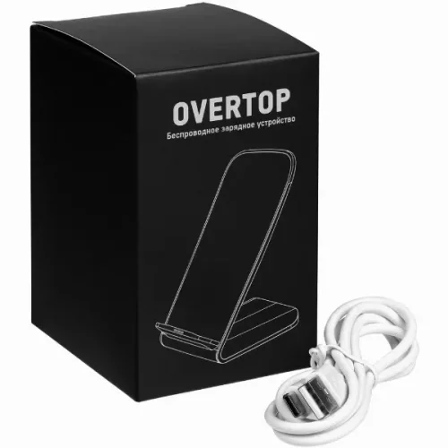 Беспроводное зарядное устройство с быстрой зарядкой Overtop, белое фото 9
