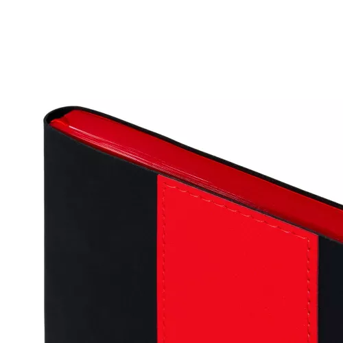 Ежедневник Bookmark, недатированный, черный с красным фото 6