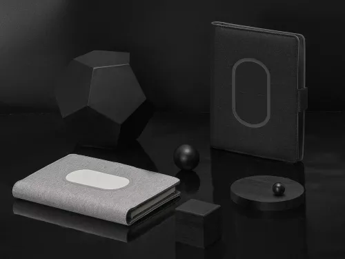 Органайзер с беспроводной зарядкой 5000 mAh Powernote, светло-серый (P) фото 16 Органайзер с беспроводной зарядкой 5000 mAh Powernote, светло-серый (P) фото 16