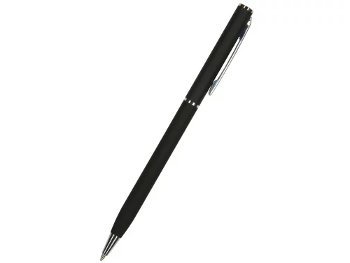 Ручка шариковая автоматическая BrunoVisconti® PALERMO цвет корпуса черный, soft-touch, 0.7 мм