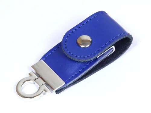 USB-флешка на 32 Гб в виде брелка, синий фото 2