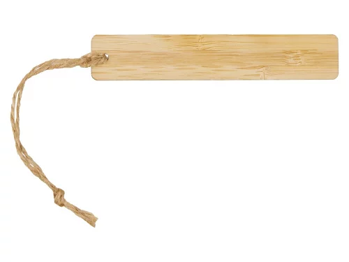 Закладка с линейкой из бамбука Bookmark, натуральный фото 3