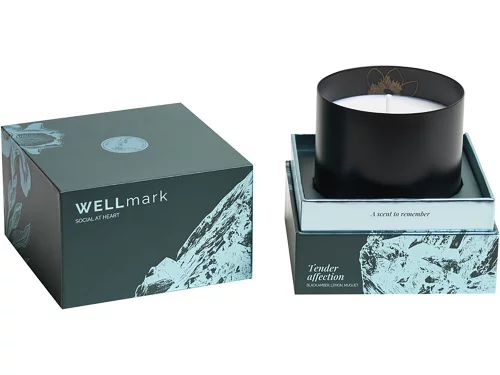 Ароматическая свеча Wellmark Tender Affection - сплошной черный фото 5