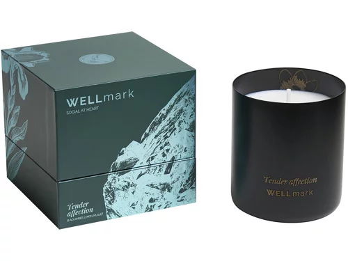 Ароматическая свеча Wellmark Tender Affection - сплошной черный фото 4