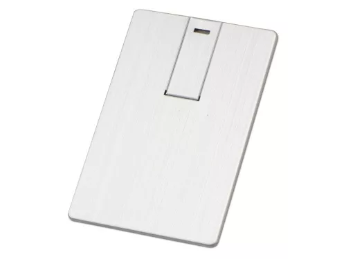 Флеш-карта USB 2.0 16 Gb в виде металлической карты Card Metal, серебристый Флеш-карта USB 2.0 16 Gb в виде металлической карты Card Metal, серебристый
