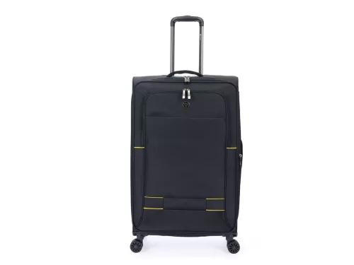 Чемодан TORBER Brosno, чёрный, нейлон 600D, 48 х 22 х 78 см, 85 л фото 2