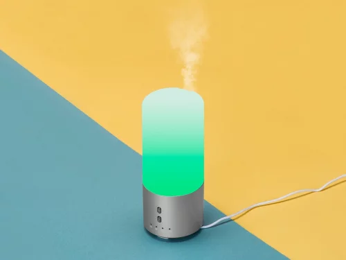 Увлажнитель воздуха с подсветкой Breathe, белый/серебристый фото 7 Увлажнитель воздуха с подсветкой Breathe, белый/серебристый фото 7
