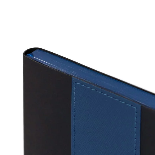 Ежедневник Bookmark, недатированный, черный с синим фото 6