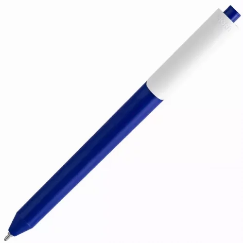 Ручка шариковая Pigra P03 Mat, темно-синяя с белым фото 3 Ручка шариковая Pigra P03 Mat, темно-синяя с белым фото 3