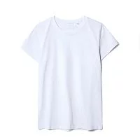 Футболка женская T-bolka Stretch Lady, белая (холодный оттенок)