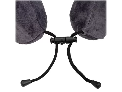 Подушка TORBER, дорожная, с эффектом памяти, тёмно-серая, полиэстер+спандекс фото 4