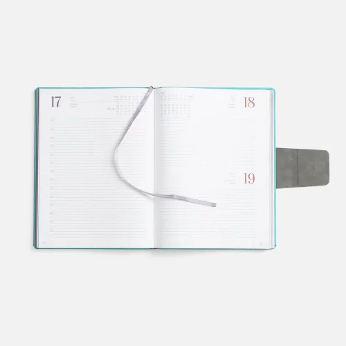Ежедневник Grande Strap на заказ, датированный, бирюзовый фото 9 Ежедневник Grande Strap на заказ, датированный, бирюзовый фото 9