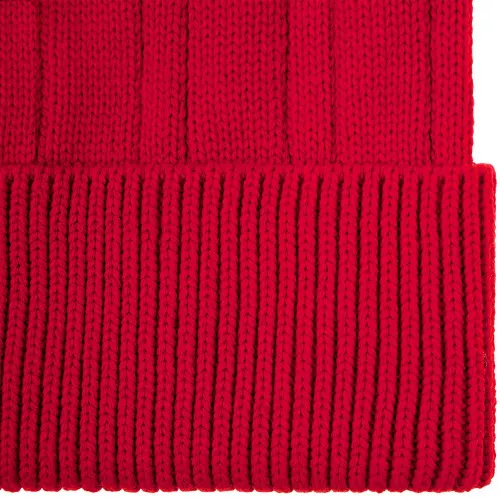 Шапка Knit Beat, красная фото 3