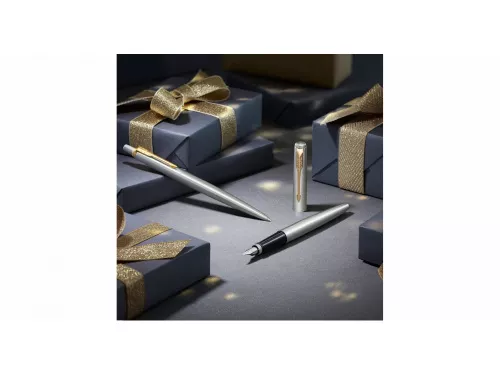 Перьевая ручка Parker Jotter Stainless Steel CT, Mblue фото 6