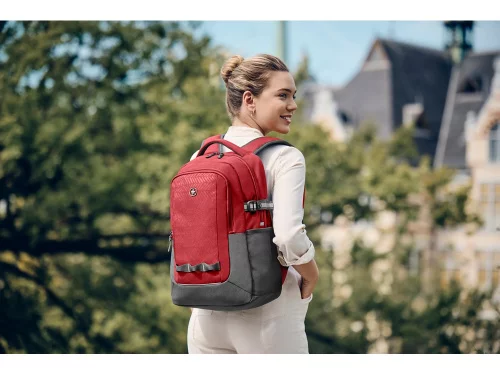 Рюкзак WENGER NEXT Ryde 16, красный/антрацит, переработанный ПЭТ/Полиэстер, 32х21х47 см, 26 л. фото 8